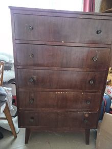 Vintage Mid-Century 5-Drawer Dresser / Tallboy