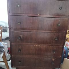 Vintage Mid-Century 5-Drawer Dresser / Tallboy