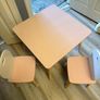 kids table and chairs set + chalk/white board Image 2