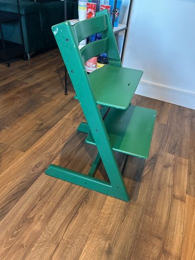 Stokke high chair with accessories
