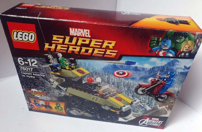 Lego Marvel Superheroes 76017: Captain America Vs Hydra (2014) 100% Complete W/BOX