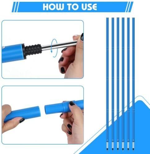football Agility Training Slalom Poles Set