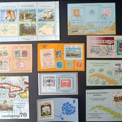 1970s 1980s Cuba Philatelic Exhibition Souvenir Sheet Collection