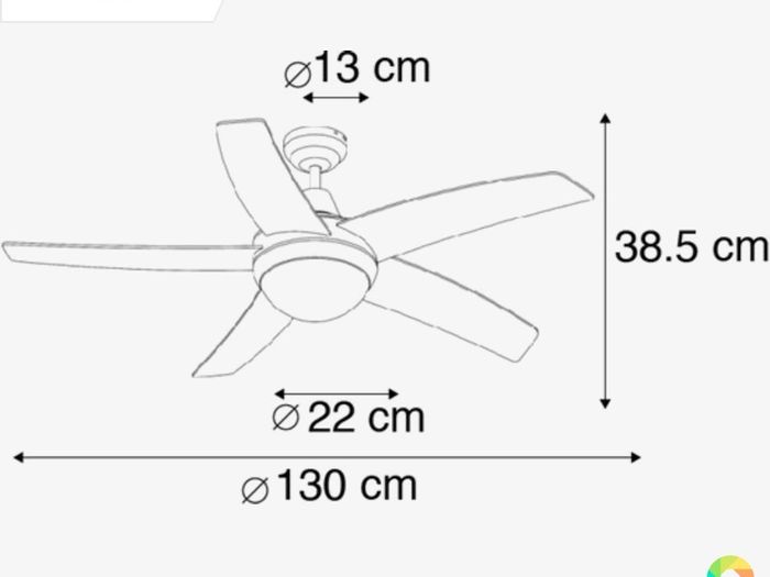Qazqa Cool 52 ceiling fan silver, with light and remote