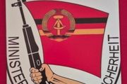 STASI (state security),  DDR  , vintage style metal sign .