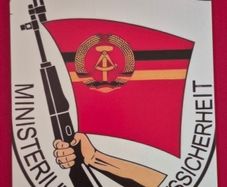 STASI (state security),  DDR  , vintage style metal sign .