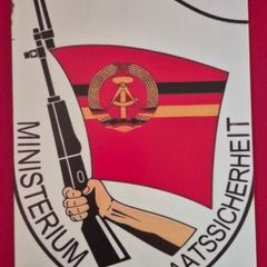STASI (state security),  DDR  , vintage style metal sign .