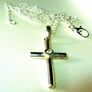 Vintage Hallmarked 9ct Gold Diamond Cross & Chain Image 4