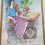 Pair of Tarkay watercolors (2 paintings)- PERFECT condition Image 7