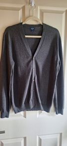 Mr.Blue Mens Grey Button Down Cardigan