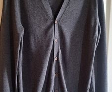 Mr.Blue Mens Grey Button Down Cardigan