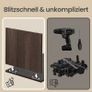 Modern TV Stand 140cm Fluted Glass Storage Cabinet Image 5