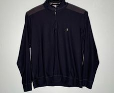 Calvin Klein Golf Mens 1/4 Zip Top Size Large Black