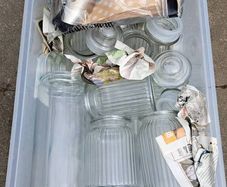 Glass Jars for Candy Cart