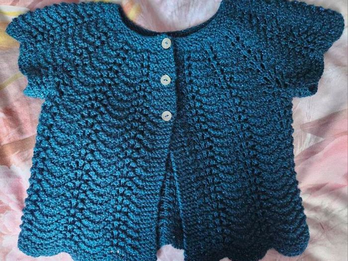 Girls Hand Made Bolero 7-8 Years