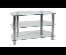 large glass tv unit