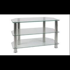 large glass tv unit
