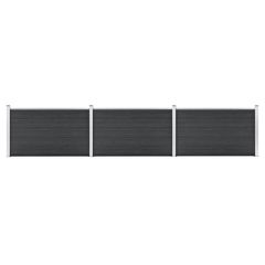 Garden Fence WPC 526x106 cm Grey