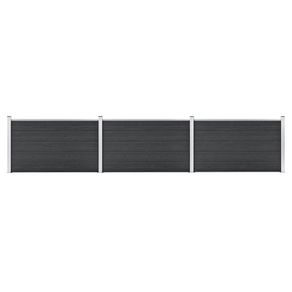 Garden Fence WPC 526x106 cm Grey
