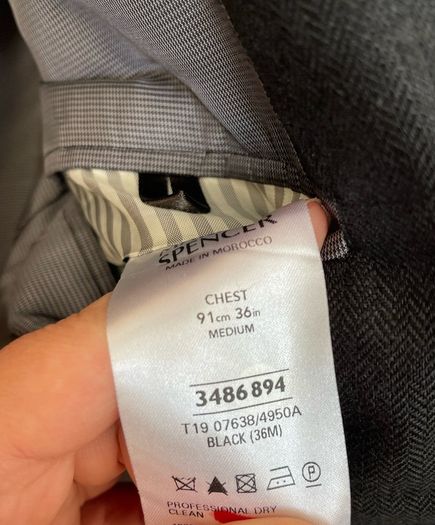 Marks&Spencer black linen blazer