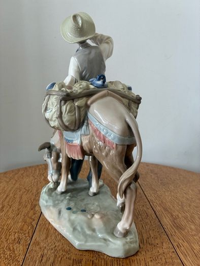 Lladro Man with Donkey