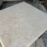 mahogany coffee table with beige marble top Image 3