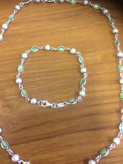 Sterling Silver Necklace and Bracelet
