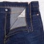 Levi's Dark Wash Indigo Navy Blue 511 Slim Straight Leg Jeans W42/L34 Image 3
