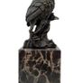 Bronze Owl Sculpture - Bronze, Marble, Signed Image 6