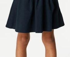 Navy M and S jersey skirts
