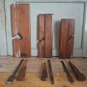 3 Antique French Moulding Planes