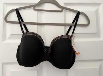 DKNY Black Balconette Bra 32dd (EU70E) BNWT