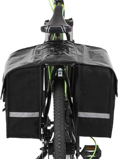 28L Water Resistant Bike Bicycle Rear Seat Carrier Bag Rack Trunk Bags Bike Commuter Bag Pannier Cycling Double Side Luggage