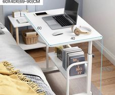 Height Adjustable Laptop Study Desk Over Bed Table NEW