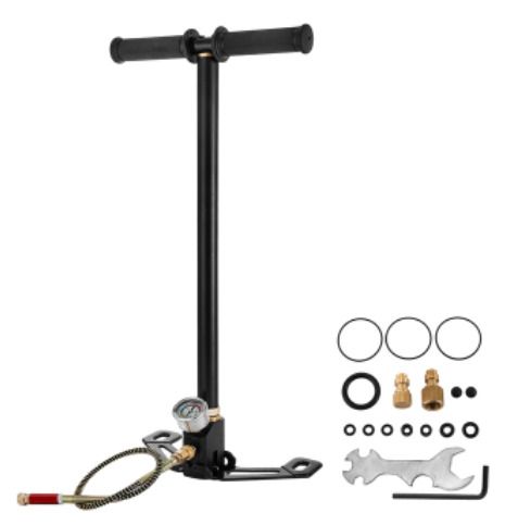 3 Stage PCP Pump + Pressure Gauge 4500PSI