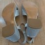 Silver Glitter Evening Sandals / Shoes Size 5 Image 5