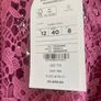 Dark Pink Lace Midi Dress/Bridesmaid/Mother of The Bride/Wedding Guest/Evening Wear BNWT Image 5