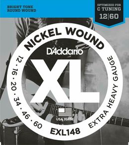 Electric Guitar Strings D'Addario EXL148 12-60