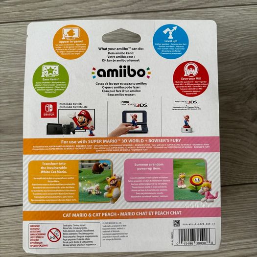 Amiibo Cat Mario + Cat Peach 2-pack