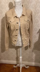 denim  jacket  nude cream Soya Concept