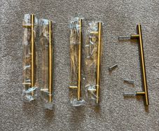 Gold kitchen/wardrobe handles