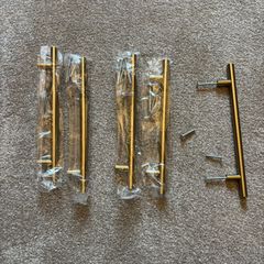 Gold kitchen/wardrobe handles