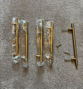 Gold kitchen/wardrobe handles