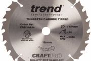Trend CSB/18424 CraftPro Saw Blade General Purpose 184mm x 16mm x 24T