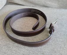 Leather belt by AG Belt Company Ireland 46 inches or 115cm in very good condition and was used once FREE STANDARD POSTAGE INCLUDED