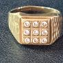 Vintage Gentlemans Gemset Ring Image 7