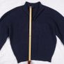 Theory Navy Blue Quarter Zip High Neck Knit 100% Cashmere Sweater Jumper Size S Image 9