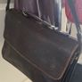 Vintage Brief Case Leather Vintage Style Image 4