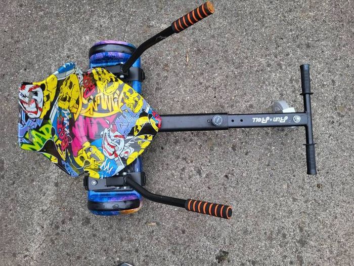 hoverboard and kart, with case and charger.  Very good condition