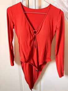 Deep V-Neck Slimming Bodysuit